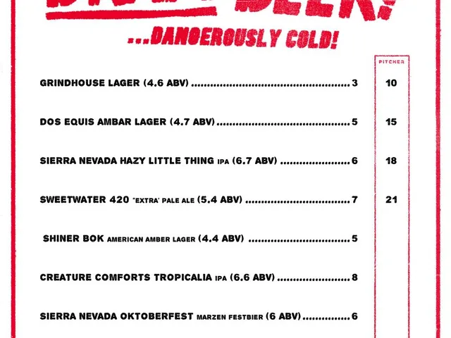 Grindhouse Killer Burgers seasonal drinks menu page 1 of 8