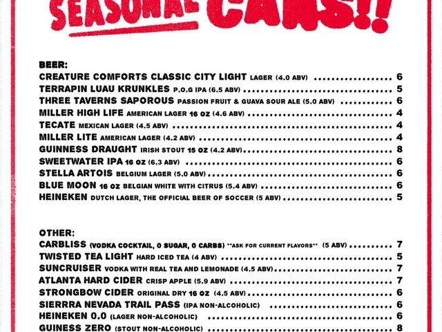 Grindhouse Killer Burgers seasonal drinks menu page 2 of 8