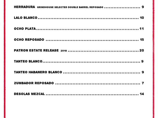 Grindhouse Killer Burgers seasonal drinks menu page 5 of 8